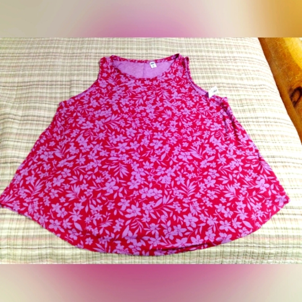 🌺PLUS SIZE XXL FLORAL SWING TANK TOP HAWAIIAN SHIRT BLOUSE